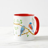 Bluebirds Red Combo Mok (Voorkant rechts)