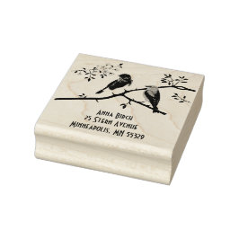 Bluebirds Rubber Stamp Rubberstempel