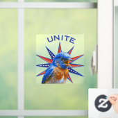 Bluebirds UNITE Window Cling (lijm aan de voorkant Raamsticker (Huis)