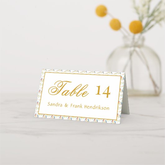 Bluebirds Wedding Plaatskaartje (Voorkant)