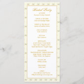 Bluebirds Wedding Program Programmakaart (Achterkant)