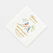 Bluebirds White Wedding Standaard servetten (Hoek)