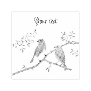 Bluebirds Zelfinkt Stempel