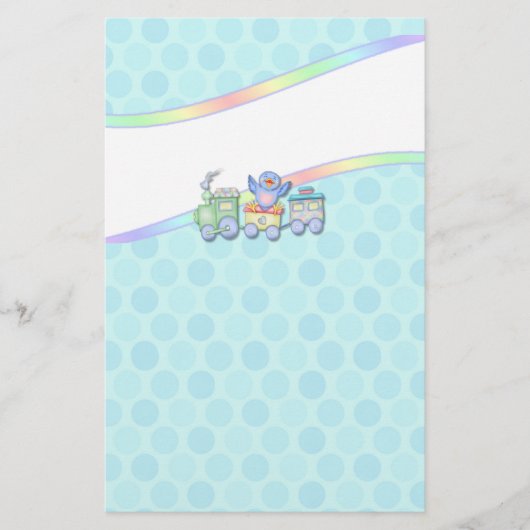 bluebirdtrein briefpapier (Voorkant)