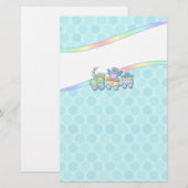 bluebirdtrein briefpapier (Voorkant / Achterkant)