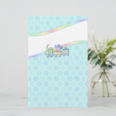 bluebirdtrein briefpapier (Staand voorkant)