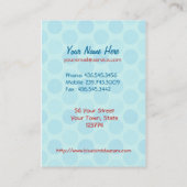 bluebirdtrein visitekaartje (Achterkant)