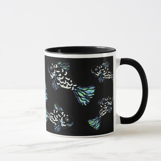 BlueBlackGreen Fish Mok van Susan Waterfield (Rechts)