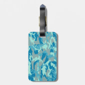 BlueBlast Camo Pattern Bagagelabel (Achterkant verticaal)