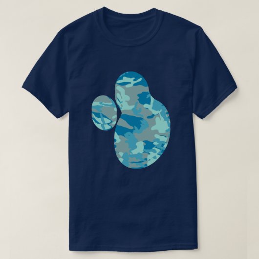 BlueBlast Camo Pattern Paint Splat v2 T-shirt (Design voorkant)