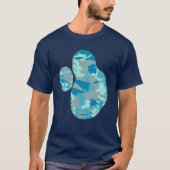 BlueBlast Camo Pattern Paint Splat v2 T-shirt (Voorkant)