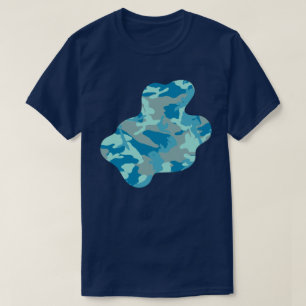 BlueBlast Camo Pattern Paint Splat v3 T-shirt