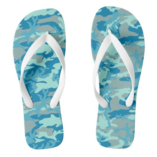 BlueBlast Camo Pattern Teenslippers (Voetbed)