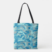 BlueBlast Camo Pattern Tote Bag (Achterkant)