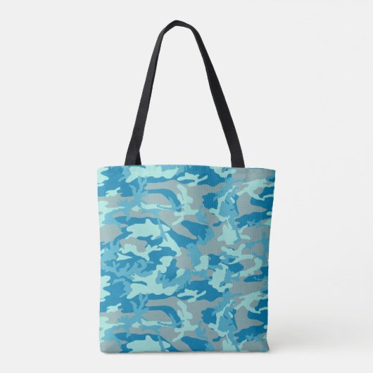 BlueBlast Camo Pattern Tote Bag (Achterkant)