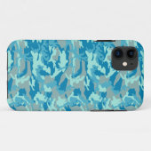 BlueBlast Camouflagepatroon Case-Mate iPhone Case (Achterkant (horizontaal))