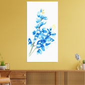 Bluebonnet 4 Stretted Canvas Print (Insitu (Woonkamer))