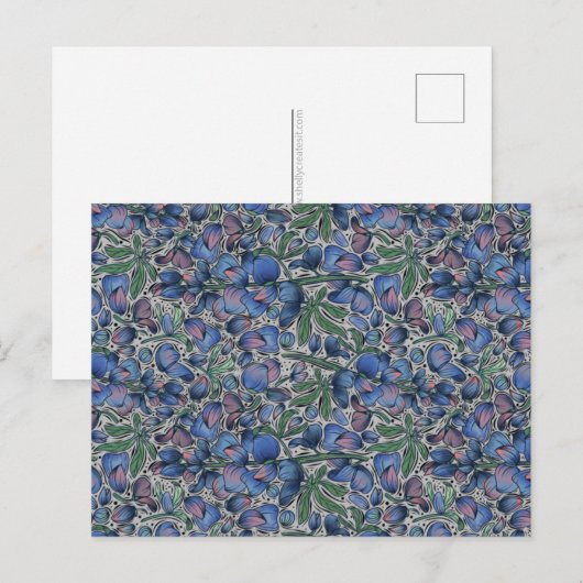 Bluebonnet-ansichtkaart Briefkaart (Voorkant / Achterkant)
