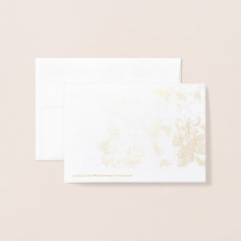 Bluebonnet Bedankt Opmerking Folie Kaarten