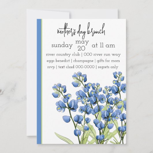 Bluebonnet Bloemen | Spring Bluebonnets | Bloemen Kaart (Voorkant)