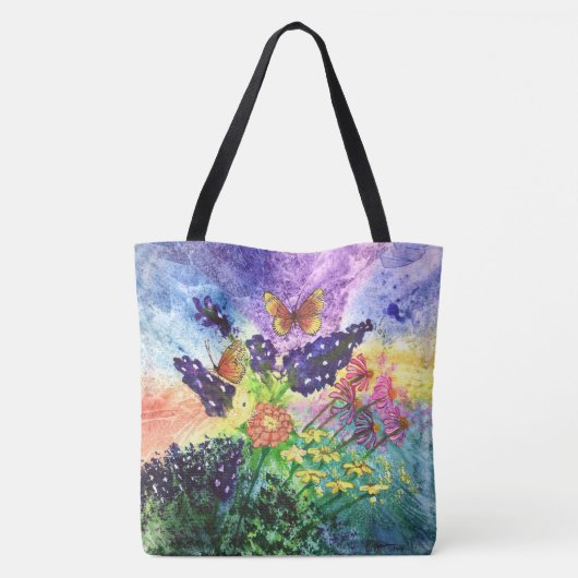 Bluebonnet Bouquet Tote Bag (Achterkant)