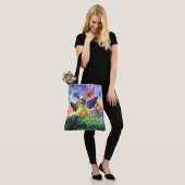 Bluebonnet Bouquet Tote Bag (Op model)