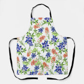 Bluebonnet en Indiase Paintbrush Wildflower Schort (Voorkant)