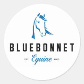 Bluebonnet Equine Stickers (Voorkant)