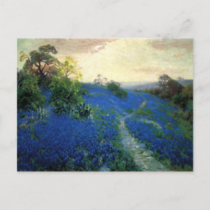 Bluebonnet Field, Julian Onderdonk schilderij Briefkaart