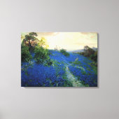 Bluebonnet Field, schilderij van Julian Onderdonk Canvas Afdruk (Voorkant)
