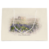 Bluebonnet Field Sketting Waterverf Groot Cadeauzakje (Voorkant)