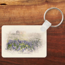 Bluebonnet Field Sketting Waterverf