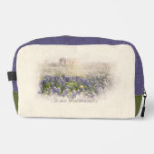 Bluebonnet Field Sketting Waterverf Toilettasje (Voorkant)