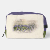 Bluebonnet Field Sketting Waterverf Toilettasje (Achterkant)