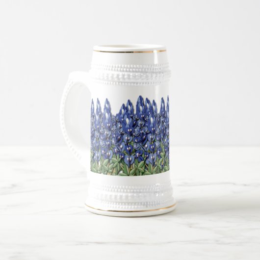 Bluebonnet Field Stein Bierpul (Voorkant links)