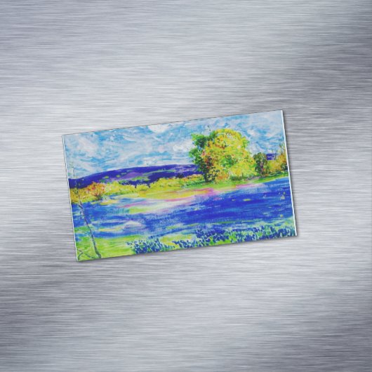 Bluebonnet Fields Magnetisch Visitekaartje (Voorbeeld)