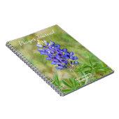 Bluebonnet Flower Blue Flower Art Prayer Journal Notitieboek (Rechterzijde)
