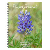 Bluebonnet Flower Blue Flower Art Prayer Journal Notitieboek (Voorkant)