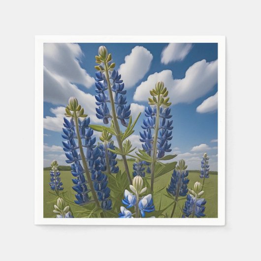 Bluebonnet Flower Paper servetten (Voorkant)