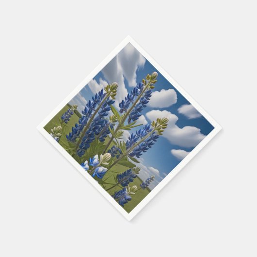 Bluebonnet Flower Paper servetten (Hoek)