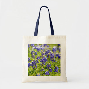 Bluebonnet Flowers Scripting Canvas tas