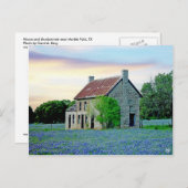 Bluebonnet House, Marble Herfsten, TX Briefkaart (Voorkant / Achterkant)
