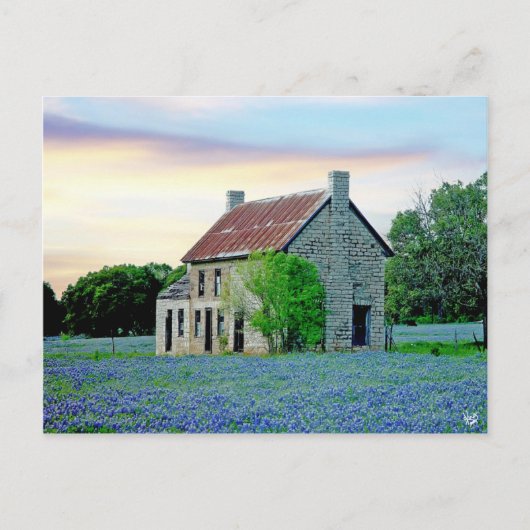 Bluebonnet House, Marble Herfsten, TX Briefkaart (Voorkant)