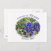 Bluebonnet "Iemand in Texas houdt van me" Briefkaa Briefkaart (Voorkant / Achterkant)
