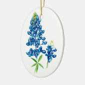 Bluebonnet Keramisch Ornament (Links)