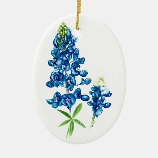 Bluebonnet Keramisch Ornament (Voorkant)