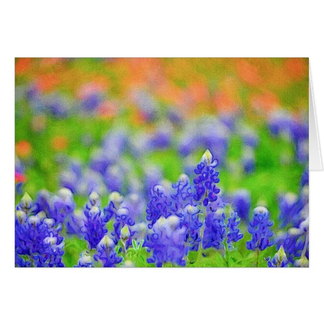 Bluebonnet op Canvas (Voorkant Horizontaal)