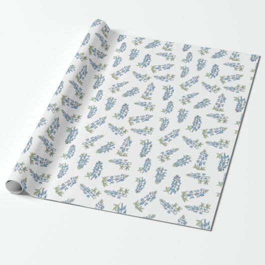 Bluebonnet Pattern Cadeaupapier (Uitgerold)
