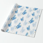 Bluebonnet Pattern Cadeaupapier (Uitgerold)