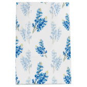Bluebonnet Pattern Large Gift Bag Medium Cadeauzakje (Voorkant)